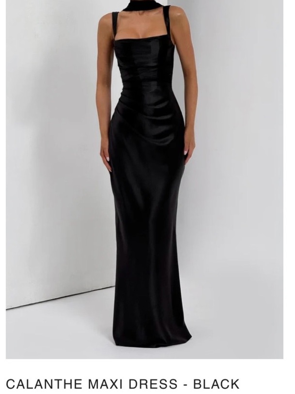Calanthe Black Maxi Dress